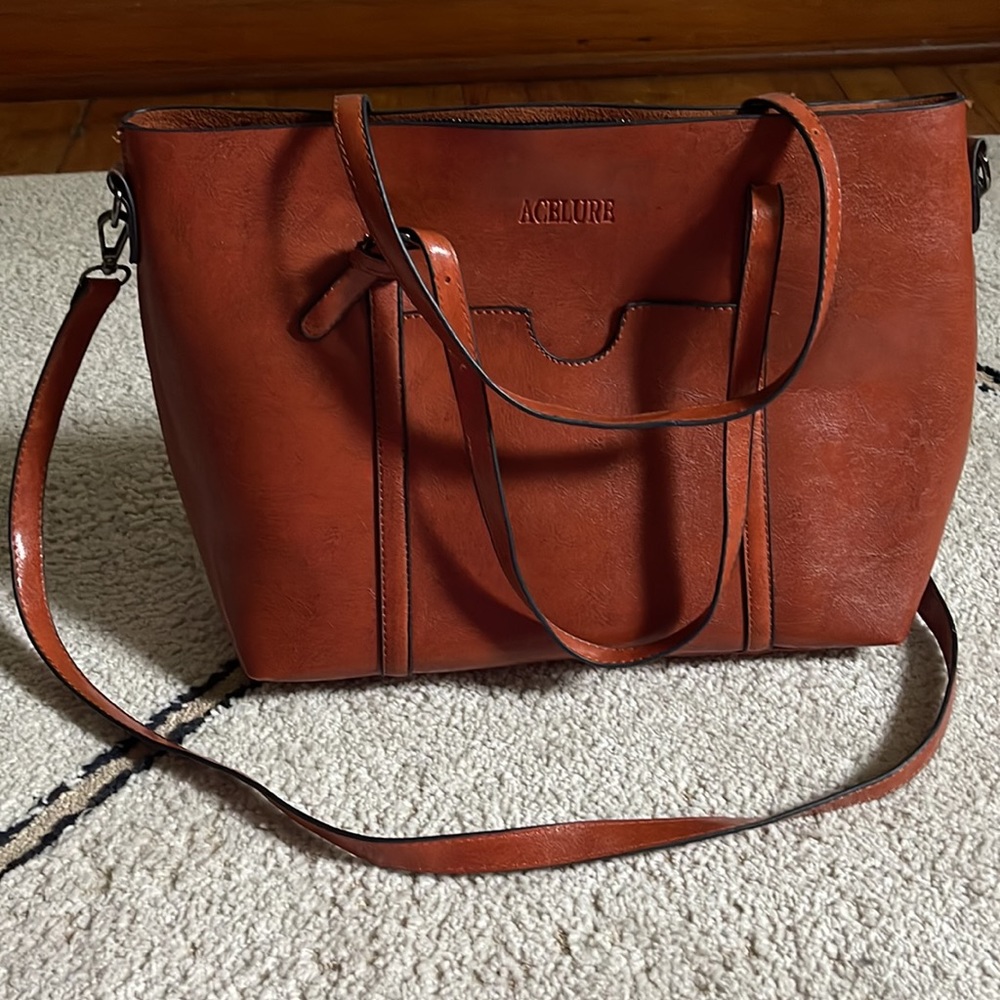 Acelure Convertible Crossbody/ Hand Bag | Brown | Lightly Used